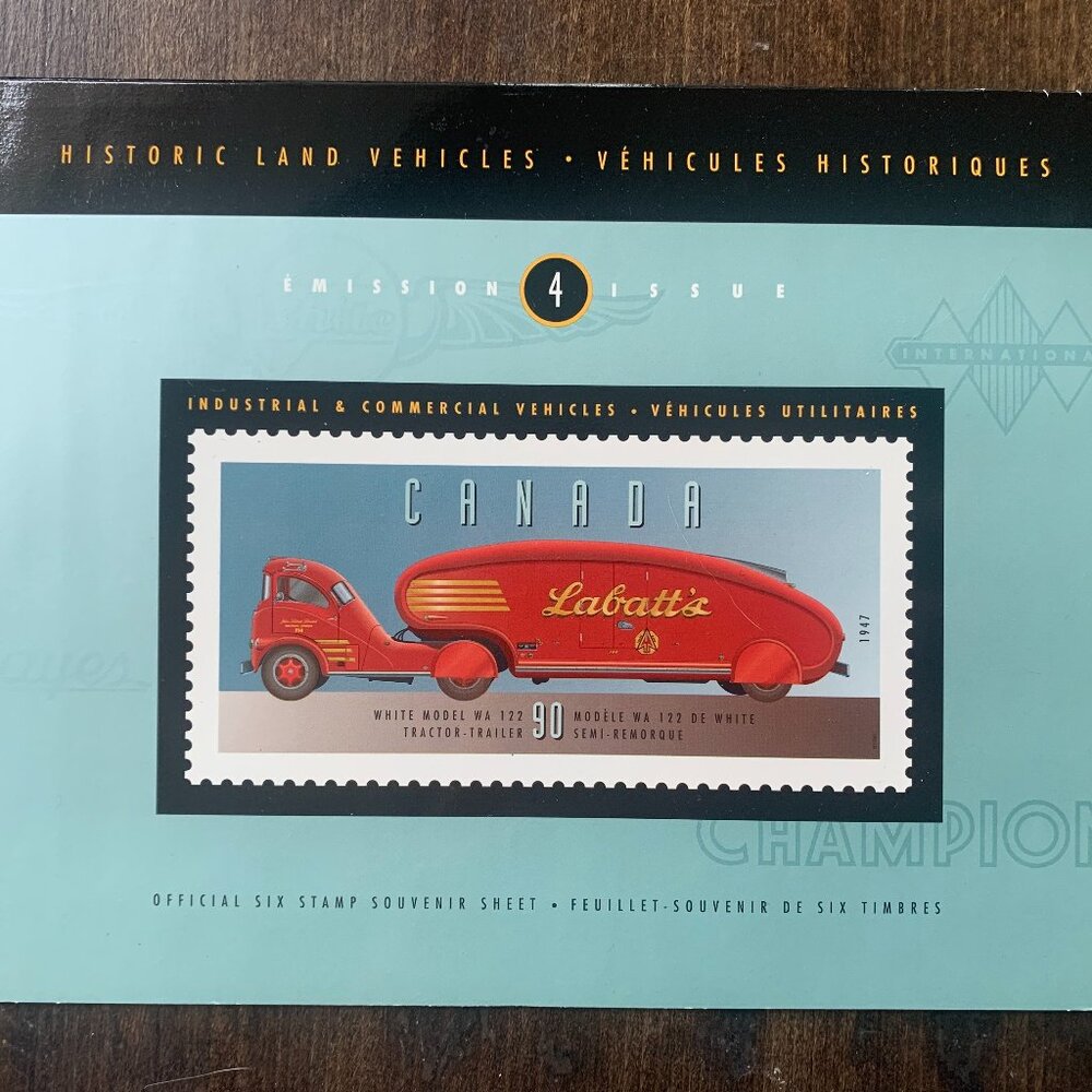 NEW Canada Post Thematic Collection #71 - Industrial & Commercial vehicles 1996